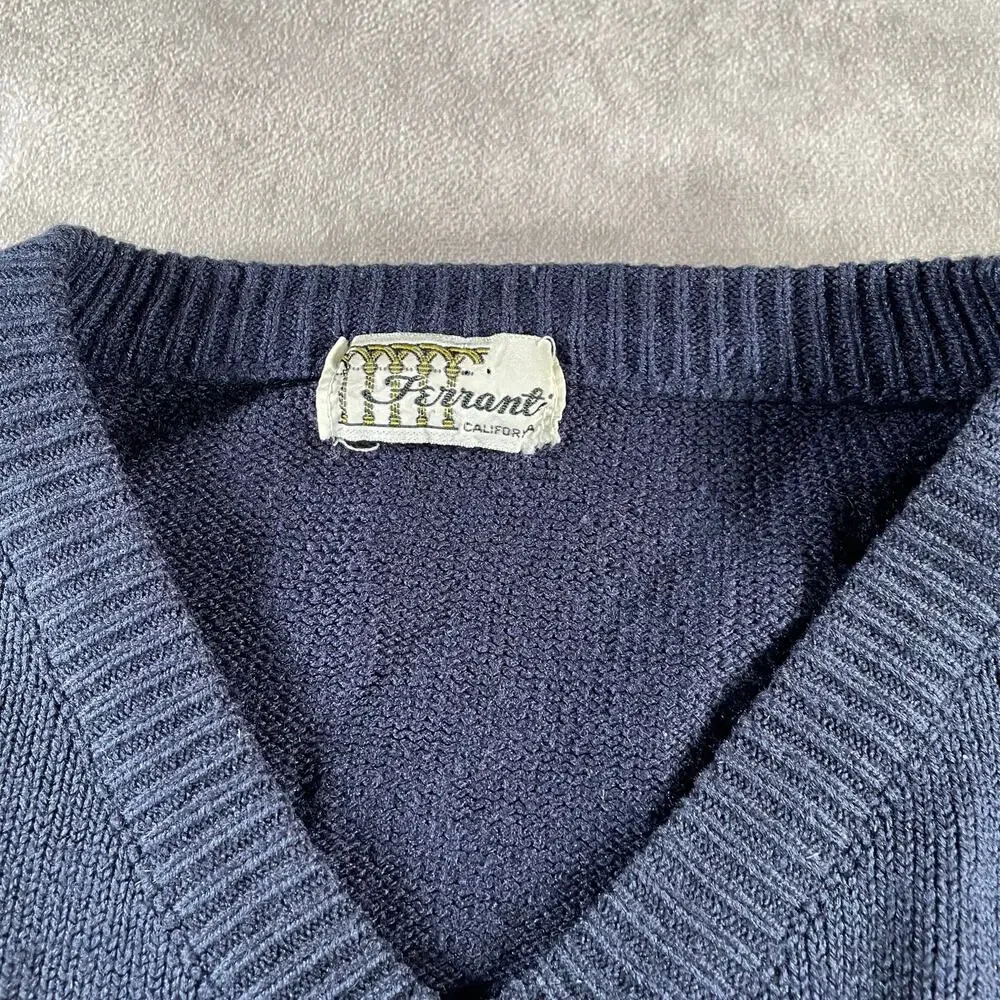 70’s 80’s Ferranti California Multi Patterned Knit Sweater